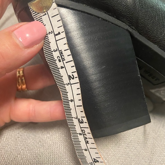 Nine West black genuine leather ankle boots - Picture 6 of 7